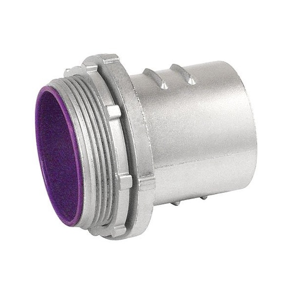 Southwire Die Cast Zinc Screw In Connector W/ Insulated Throat, 3/8 OF671-S - main